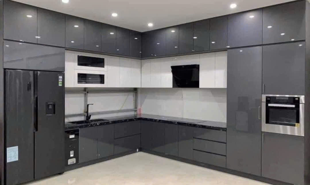 Công trình tủ bếp nhựa Acrylic- Anh chị Quang Lê- Hà Nội
