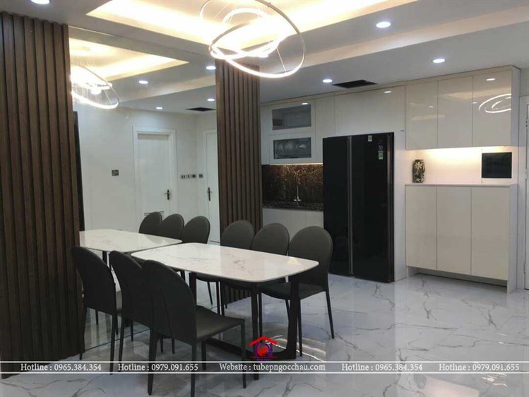 Công trình nội thất nhựa Acrylic kết hợp mdf phủ melamine chống ẩm