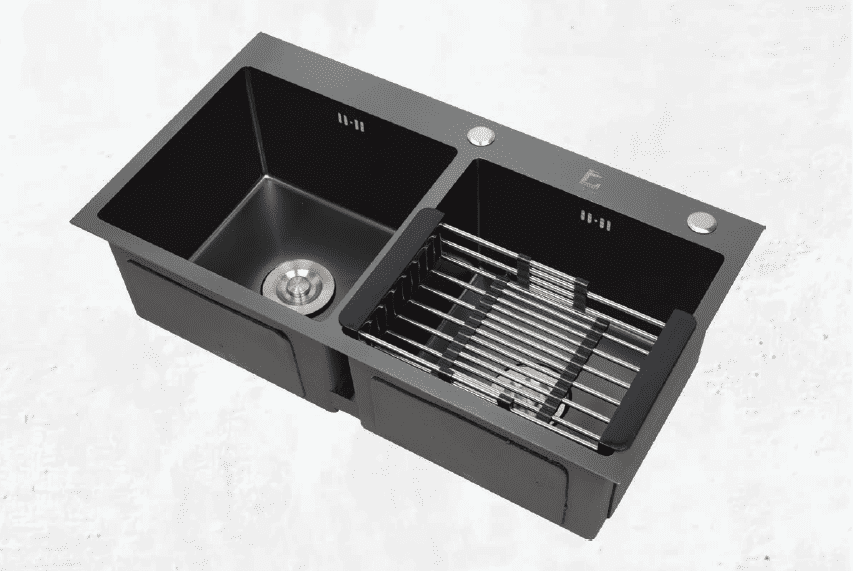 Chậu rửa bát Korea phủ nano- 2 hố cân