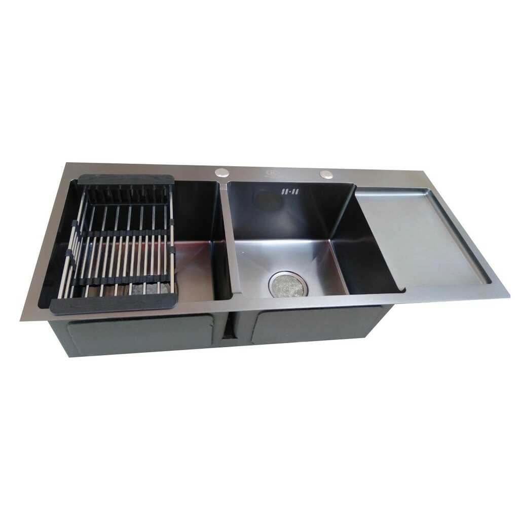 Chậu rửa bát Korea phủ nano- có bàn chờ