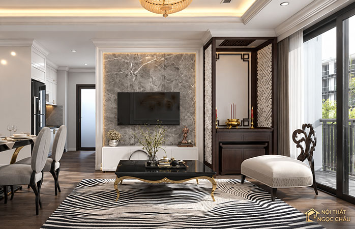 Mẫu thiết kế nội Thất Anh Hoàng - chung cư Martri One Mễ trì