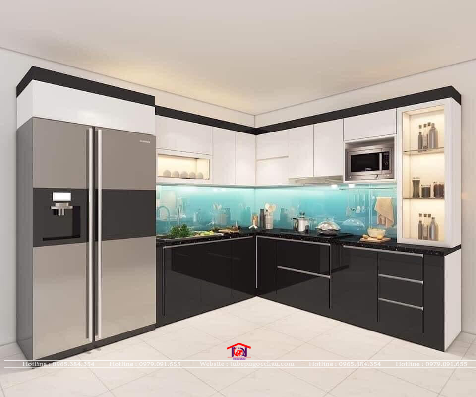 Tủ bếp acrylic TBA41