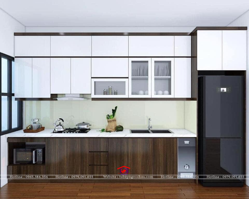 Tủ bếp acrylic AC43