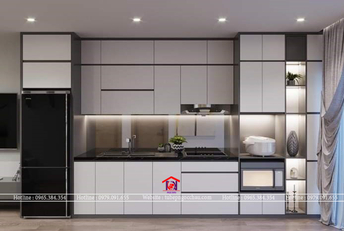 Tủ bếp acrylic TBA53