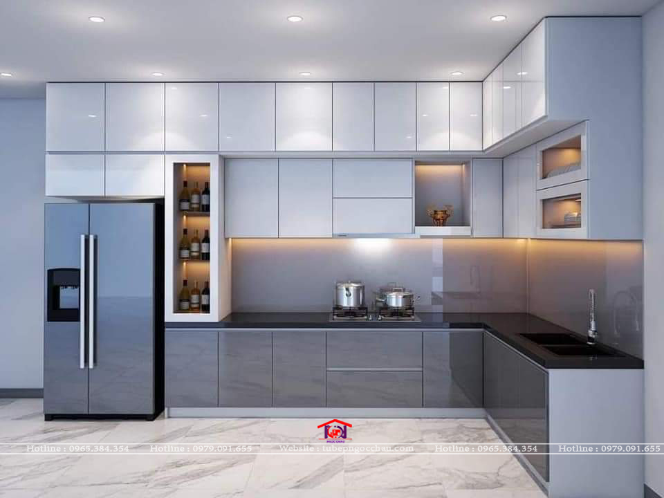 Tủ bếp acrylic AC 56