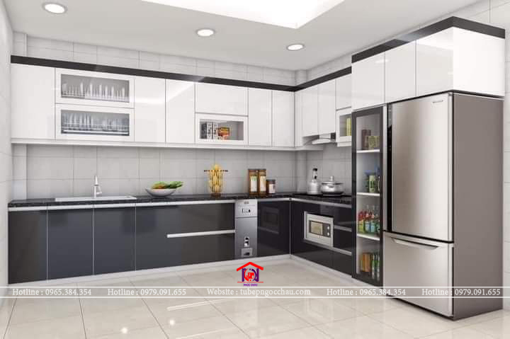 Tủ bếp acrylic AC57