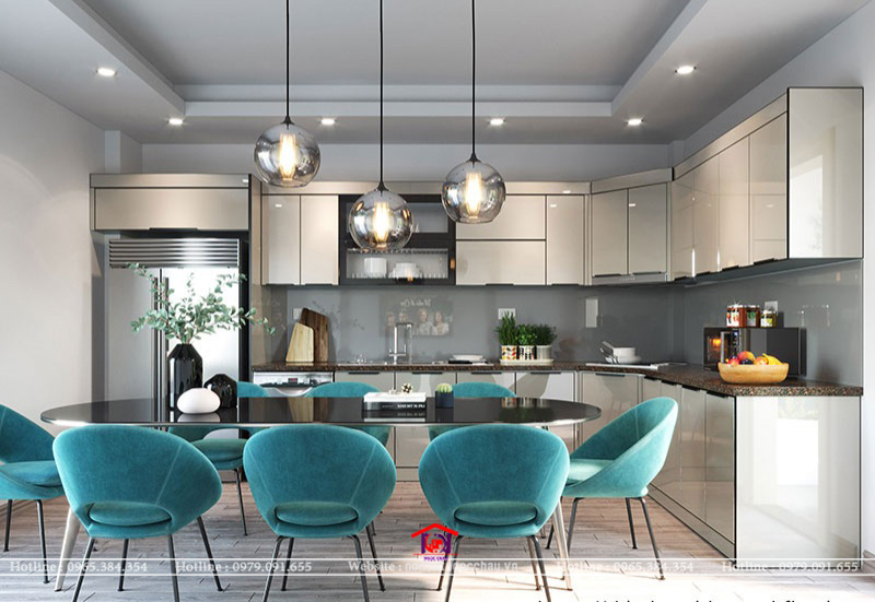 Tủ bếp inox 304 cánh kính CK21