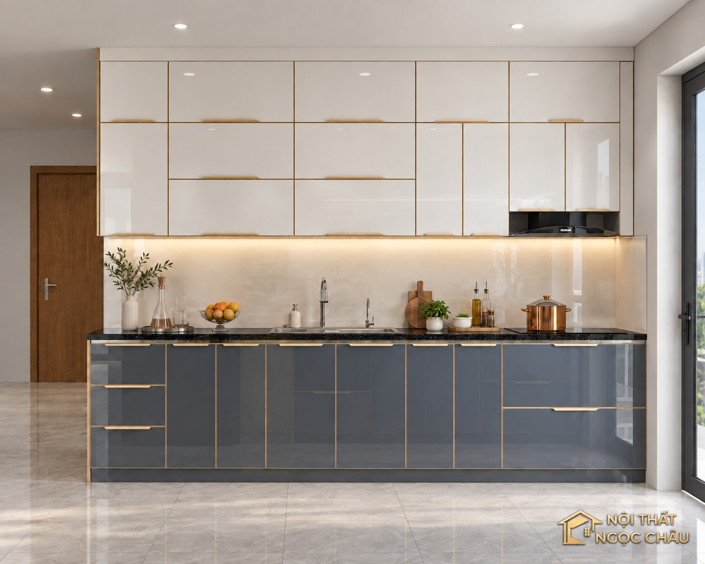 Tủ bếp anh Hùng chung cư khải sơn