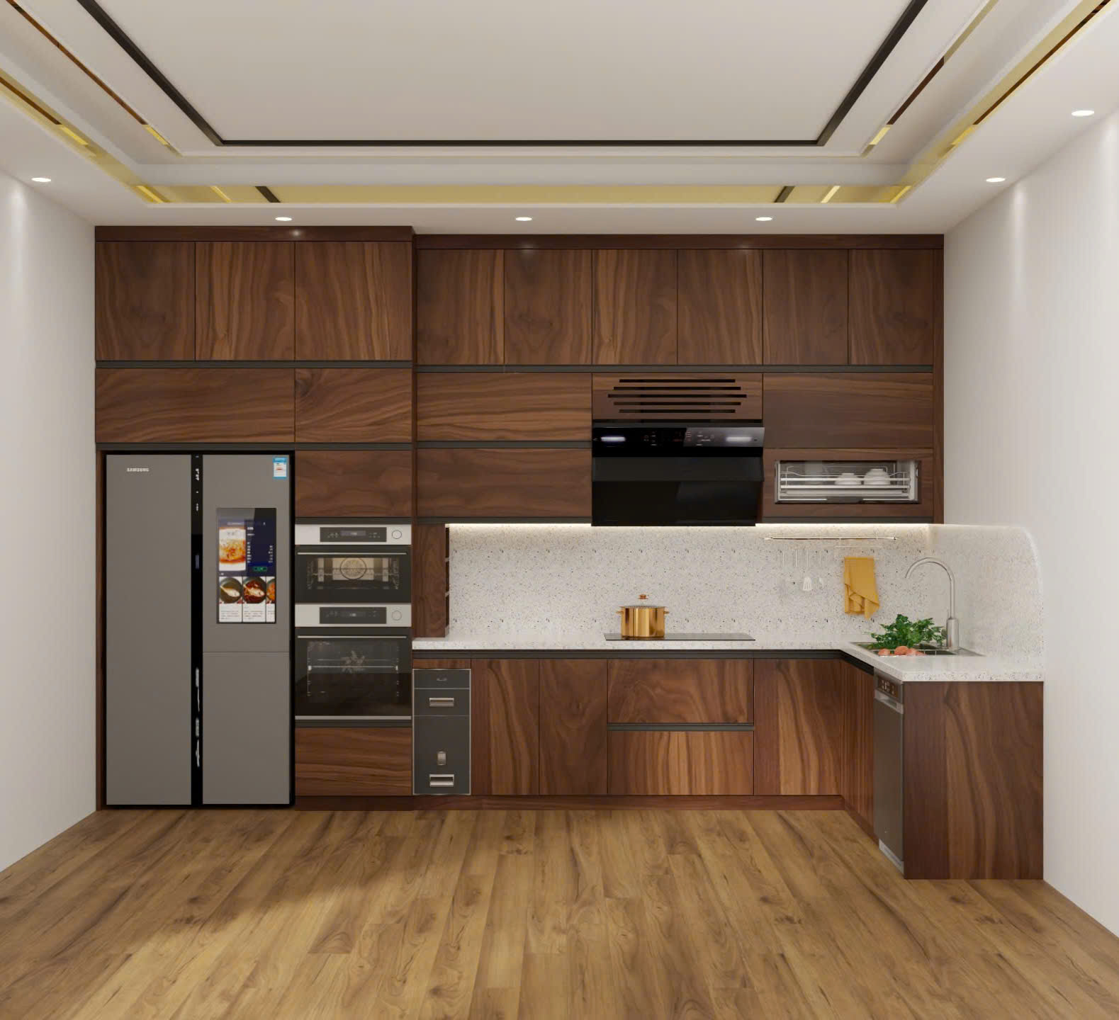 Tủ bếp Plywood 13