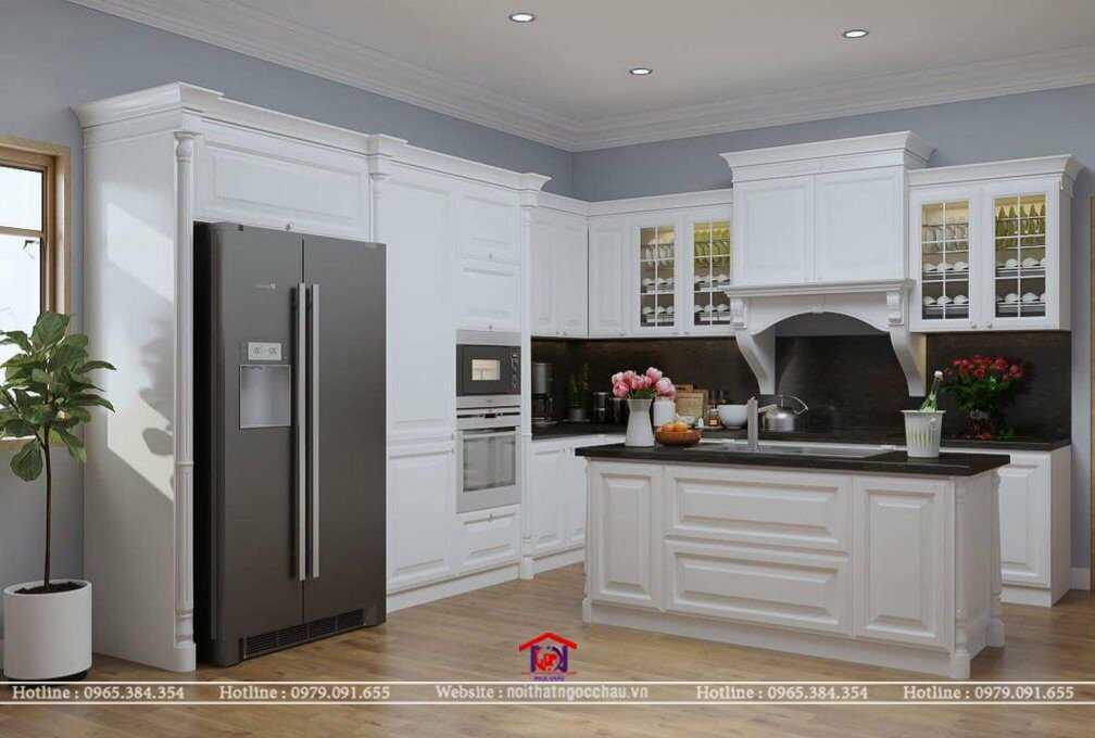 Tủ bếp tân cổ điển 23