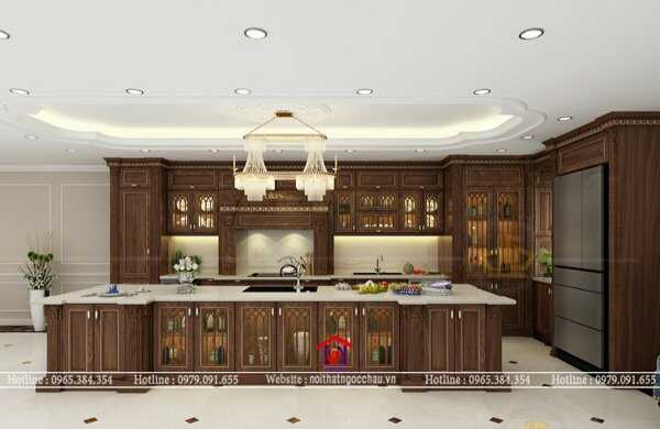 Tủ bếp tân cổ điển 17