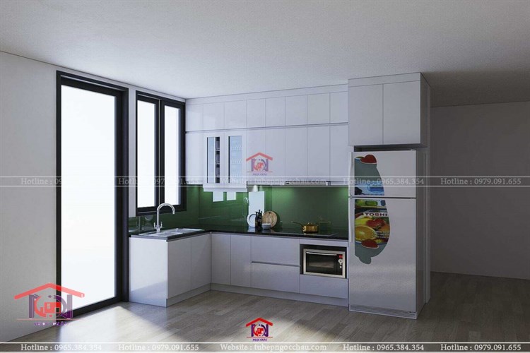 Tủ bếp nhựa Acrylic AC28