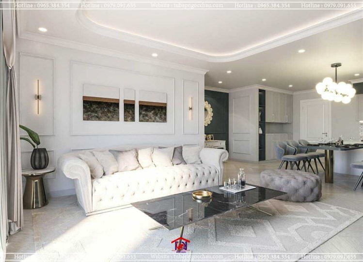 Thiết kế nội thất căn hộ Chị Hạnh- Trần Phú Vĩnh Phúc