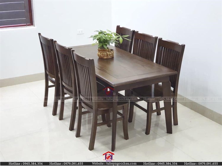 Bàn ăn gỗ sồi nga