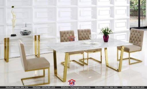 Bàn ăn mạ PVD-02