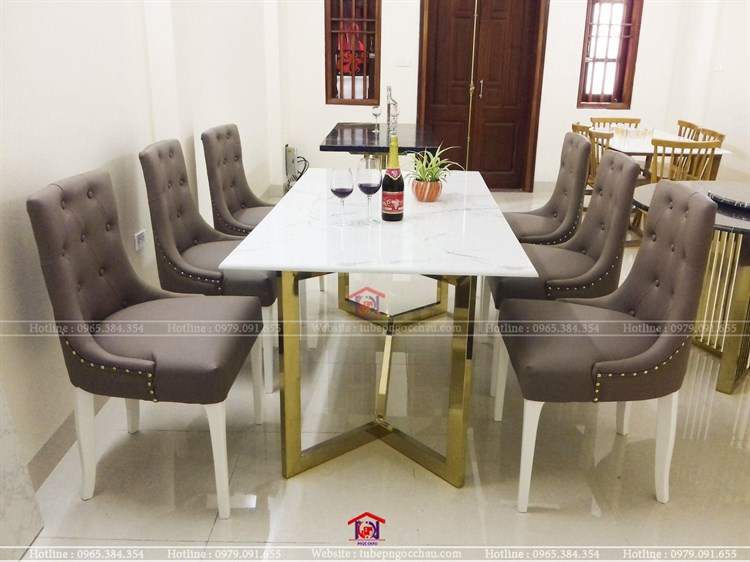 Bàn ăn mạ PVD-03