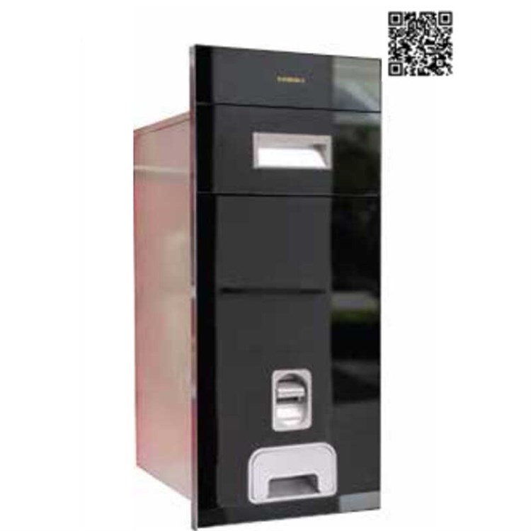 Thùng gạo Eurogold nút ấn màu đen