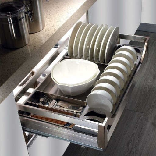 Giá bát đĩa tủ dưới dạng hộp Boss