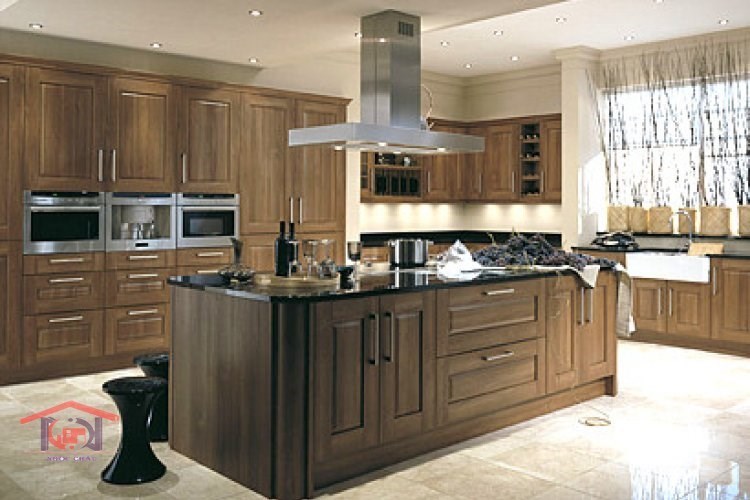 Tủ bếp gỗ Óc Chó 2