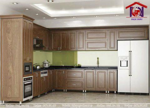 Tủ bếp gỗ Óc Chó 18