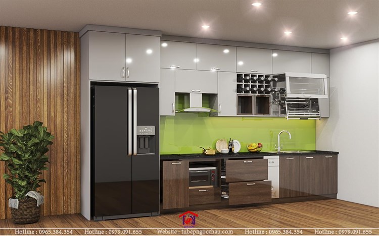 Tủ bếp Plywood 3