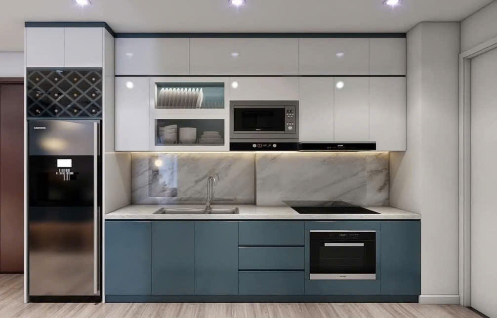 Tủ bếp nhựa Acrylic AC84