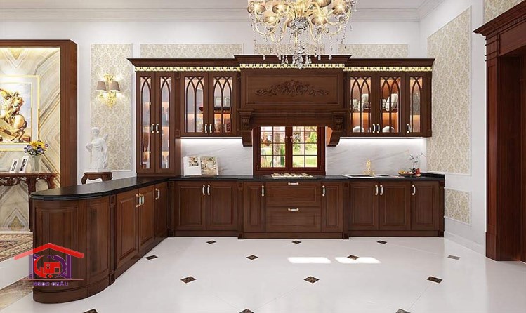 Tủ bếp tân cổ điển 12