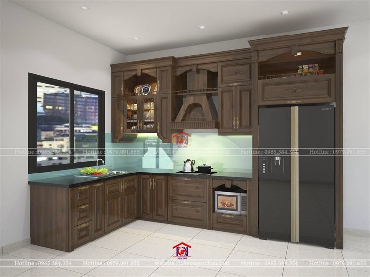 Tủ bếp tân cổ điển 13