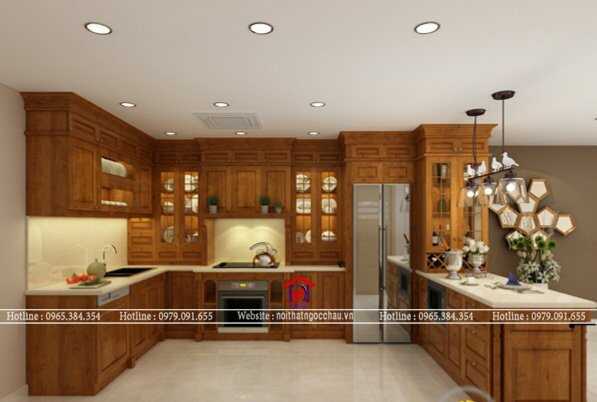 Tủ bếp tân cổ điển 38