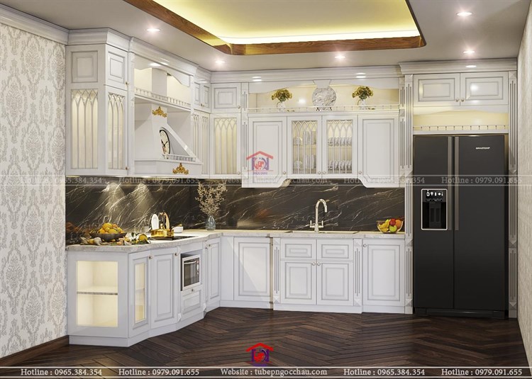 Tủ bếp tân cổ điển 9