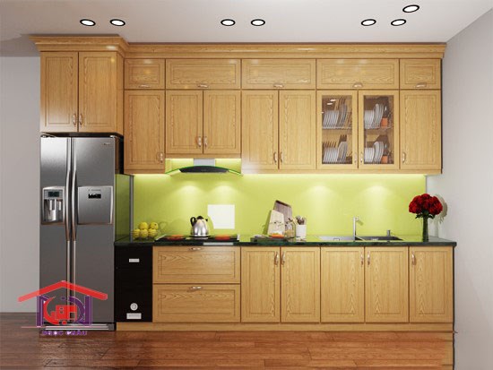 Tủ bếp gỗ Sồi Nga 16