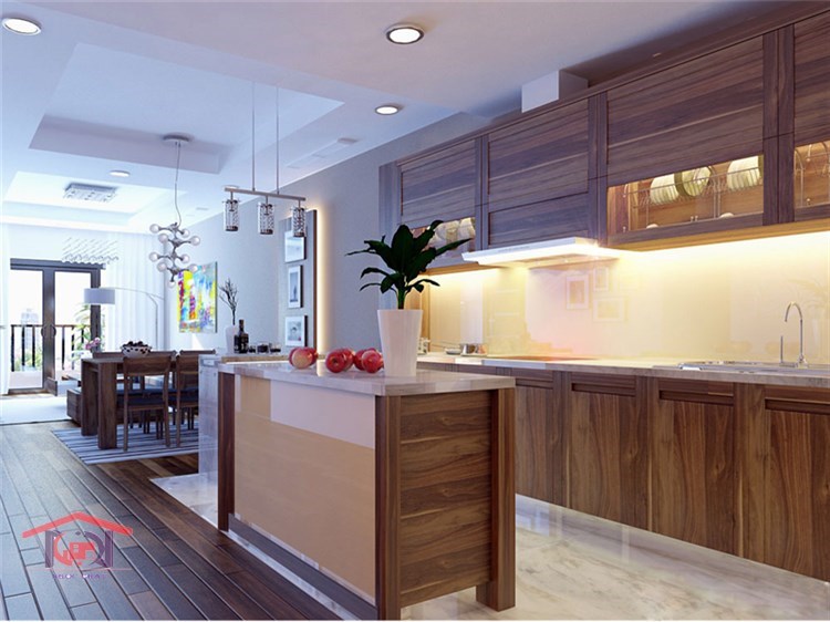 Tủ bếp gỗ Óc Chó 16