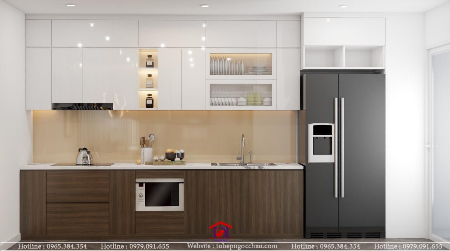 TỦ BẾP LAMINATE AN CƯỜNG 16