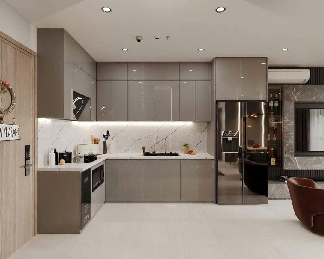 Tủ bếp acrylic AC83