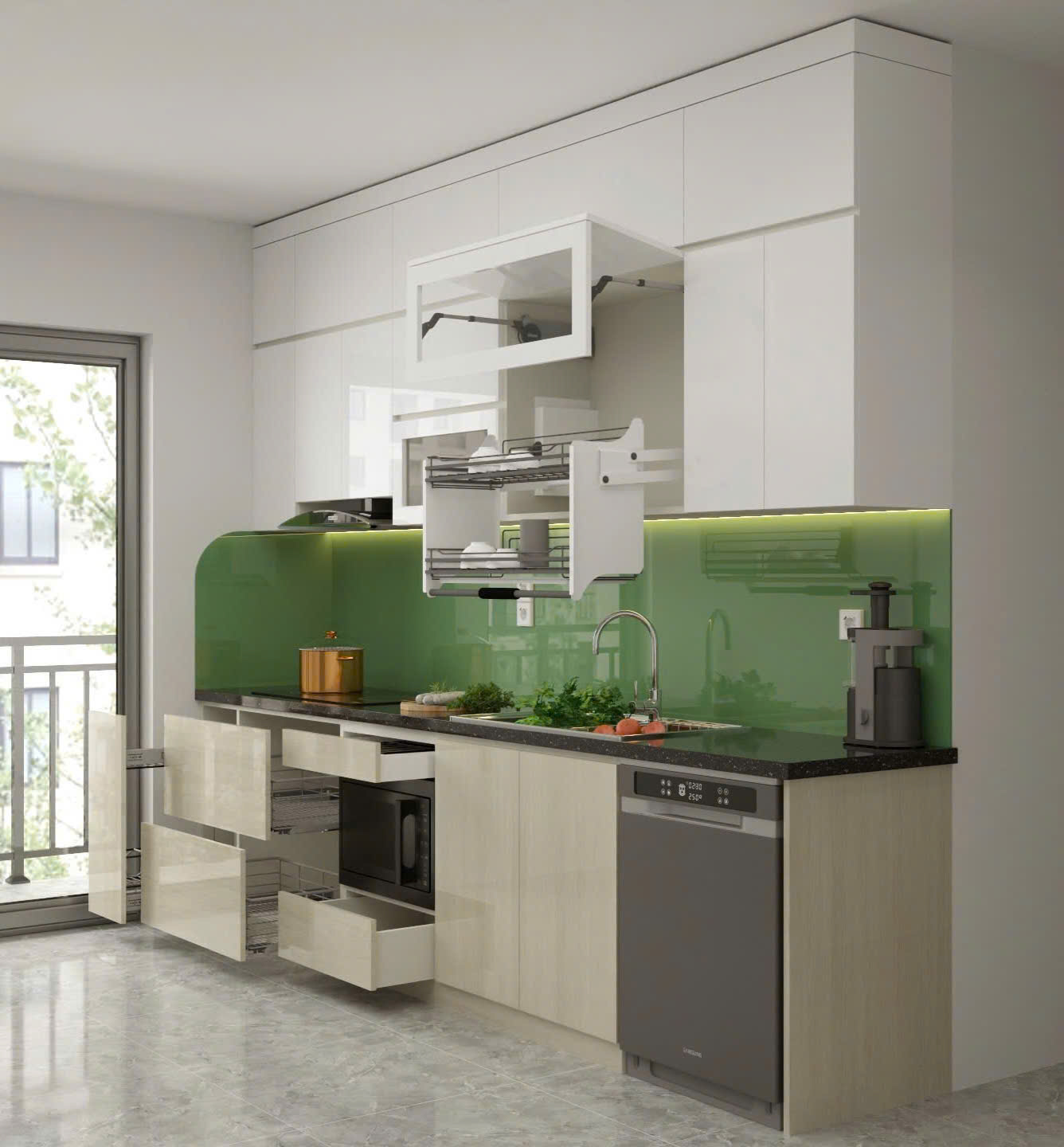 Tủ bếp Plywood 14