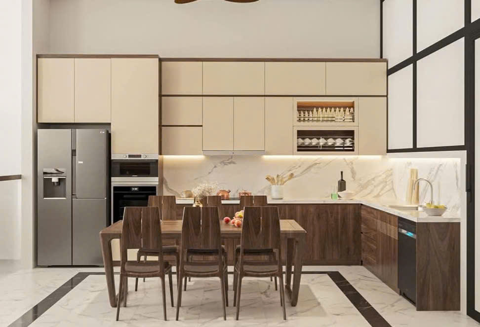 Tủ bếp Plywood 19