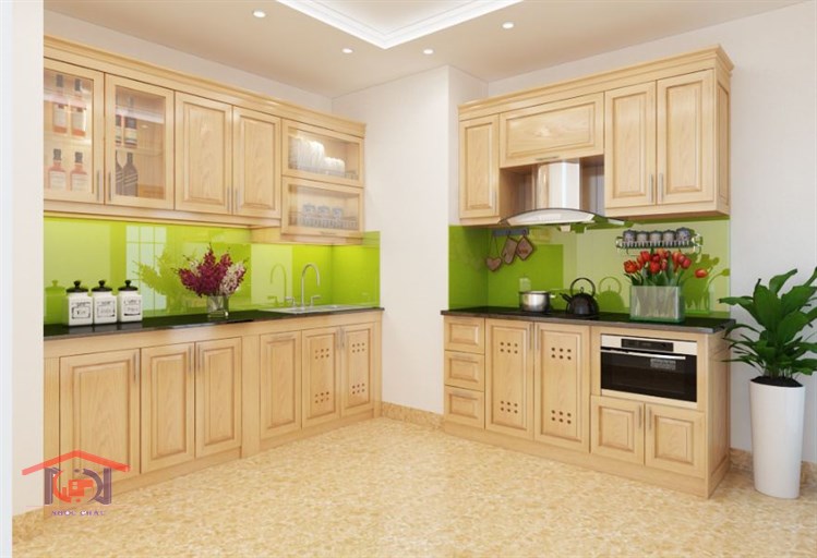 Tủ bếp gỗ Sồi Nga 20