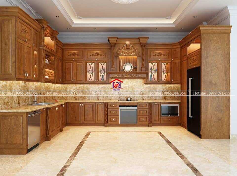 Tủ bếp tân cổ điển 16