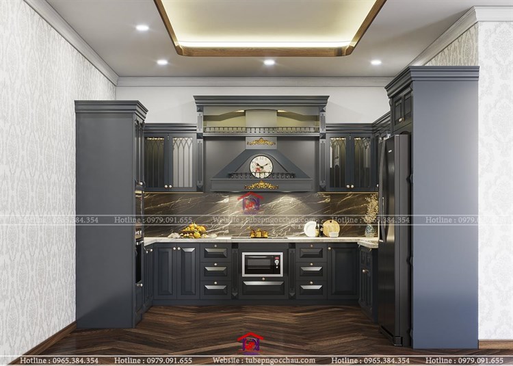 Tủ bếp tân cổ điển 5