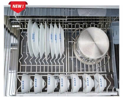 Giá bát dự trữ cho tủ dưới nan Oval Boss