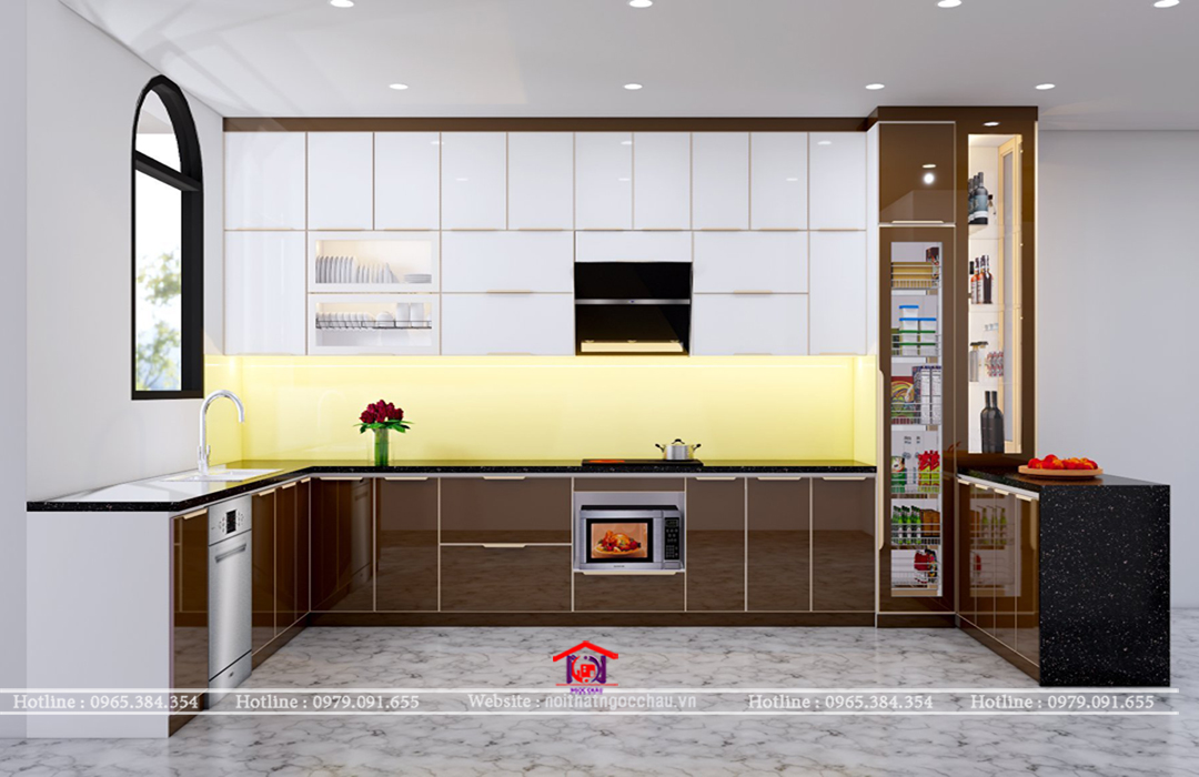 Tủ bếp inox 304 cánh Kinh Anh Dũng Vinhome sao biển