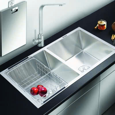 Chậu rửa bát 2 hố cân âm toàn phần Boss