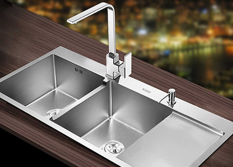 Chậu rửa bát inox 304 có bàn chờ