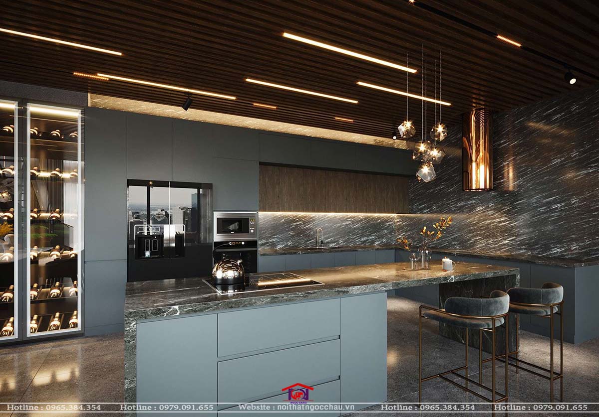 Thiết kế Penhouse Vinhome Metrolis -Chị Yến