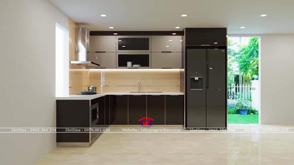 Tủ bếp acrylic AC 37