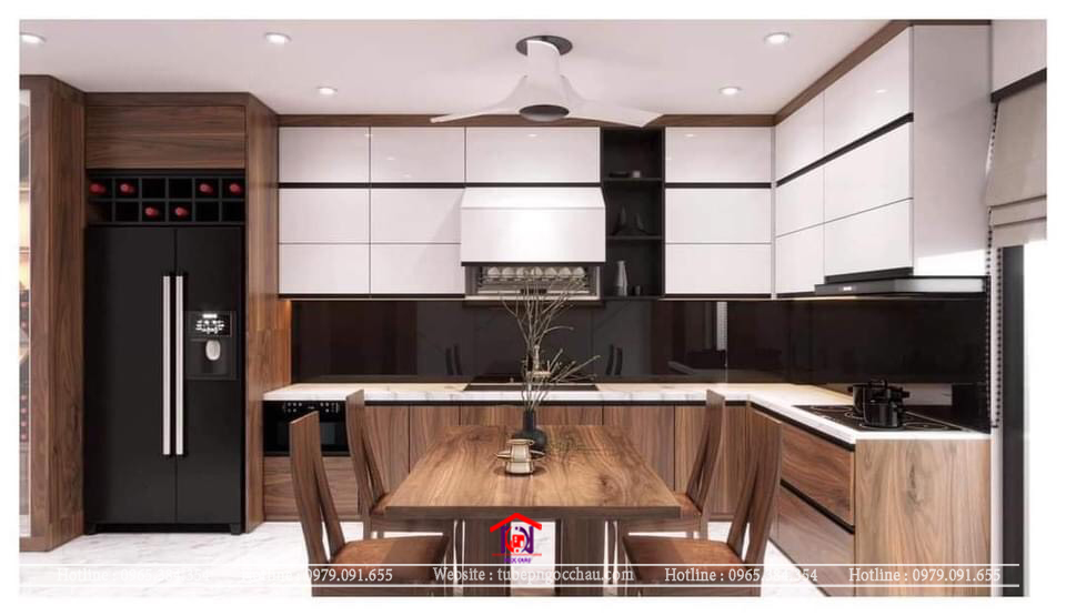 Tủ bếp acrylic TBA39