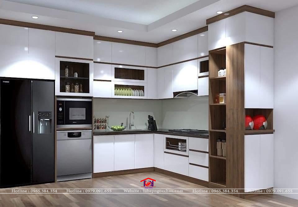 Tủ bếp acrylic AC40