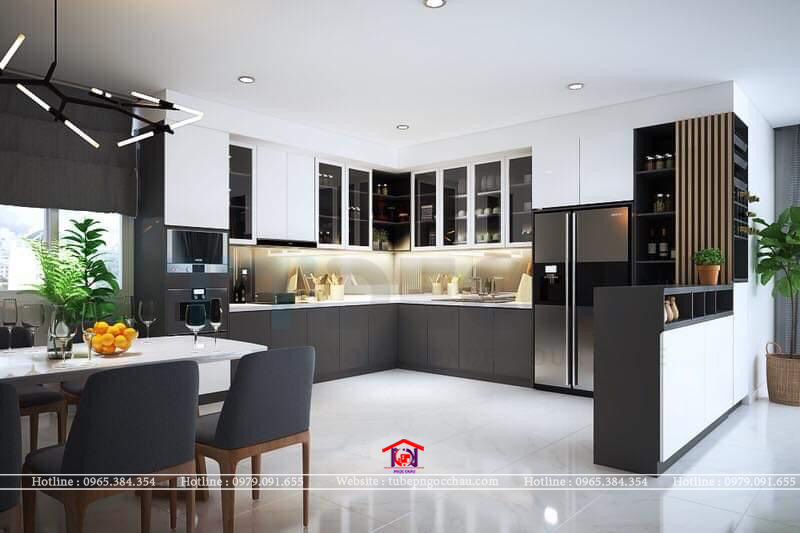 Tủ bếp acrylic AC46