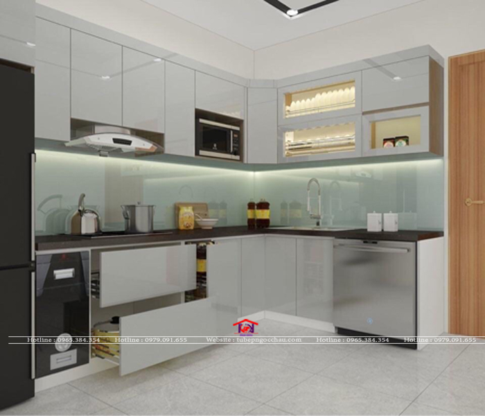 Tủ bếp acrylic AC 49