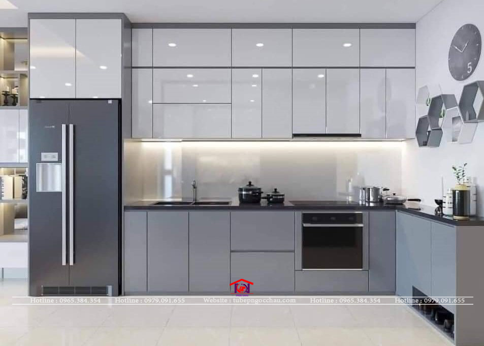 Tủ bếp acrylic AC54